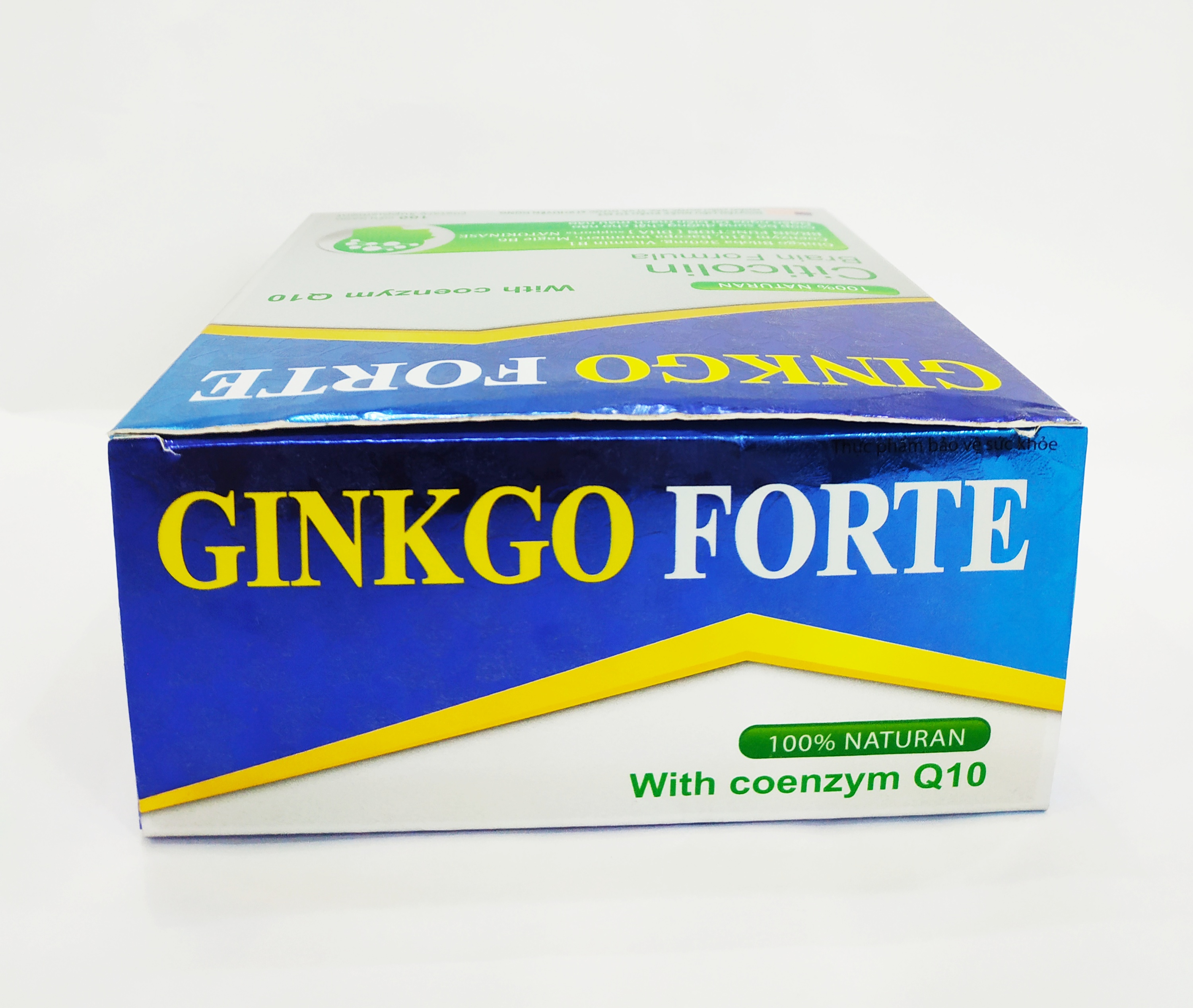 Hoạt Huyết Dưỡng Não Ginkgo Forte With Coenzyme Q10 - Giảm Tai Biến Mạch Máu Não - Giúp Tuần Hoàn Máu Não - Hộp 100 Viên