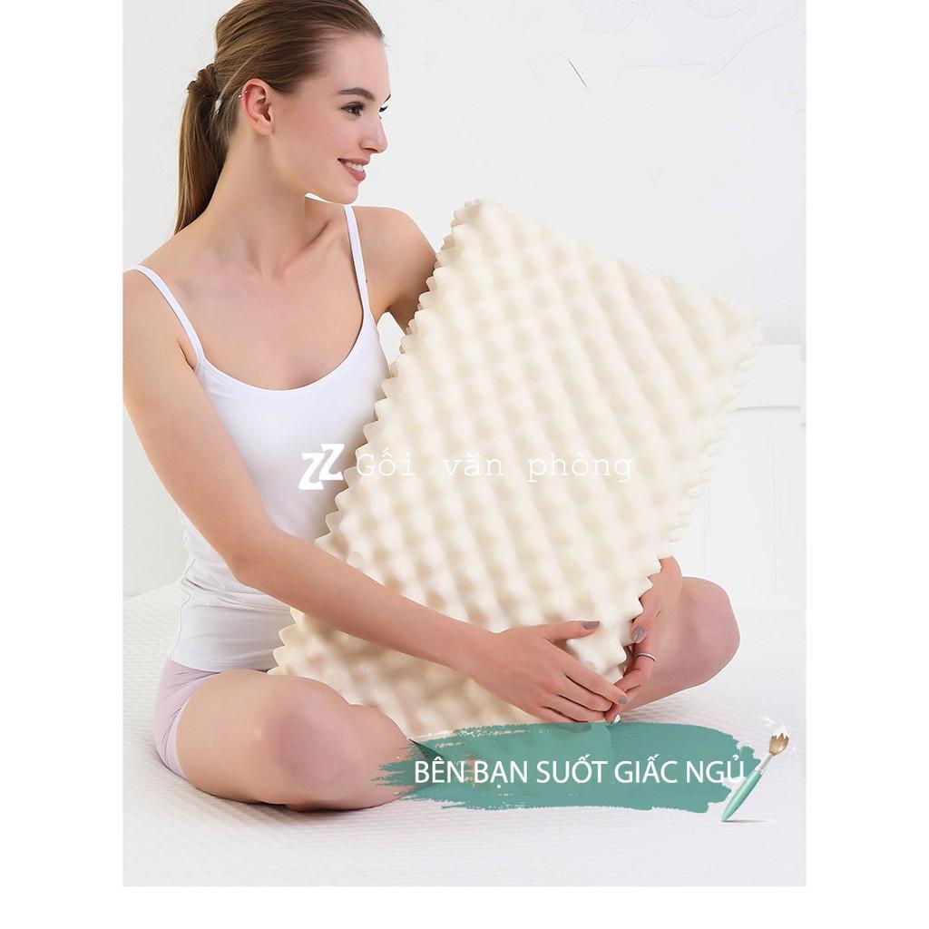 Gối ngủ cao su tự nhiên gai massage size lớn mủ Thái Lan ZURI PILLOW LDH-05