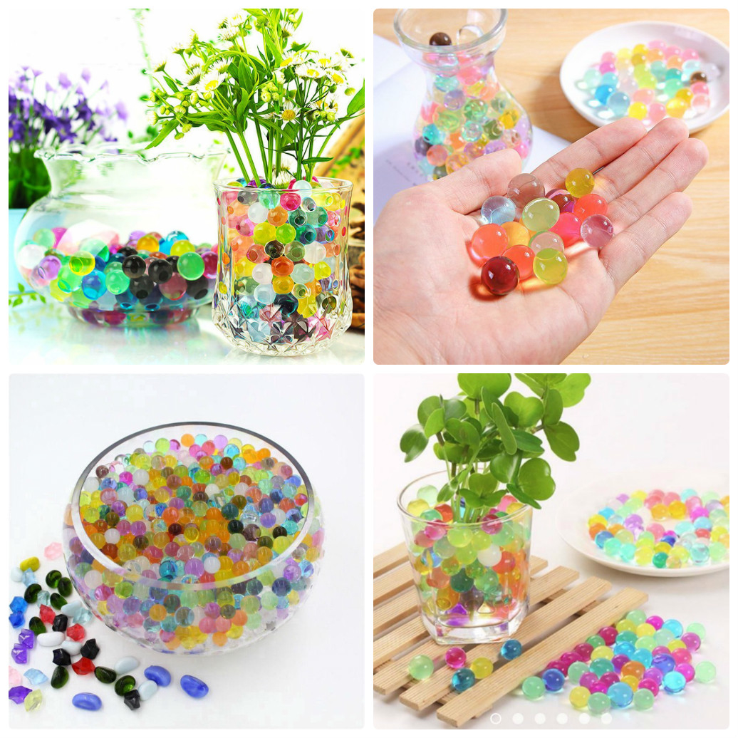 Gói Khoảng 1000 Viên Hạt Tinh Thể Trồng Cây, Trang Trí Lọ Hoa