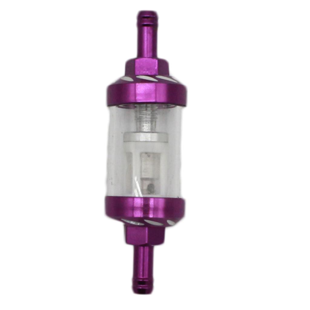 CNC Universal Scooter Dirt Pit Bike Go Kart 8 Mm 5/16 "Bộ Lọc Nhiên Liệu Màu Tím