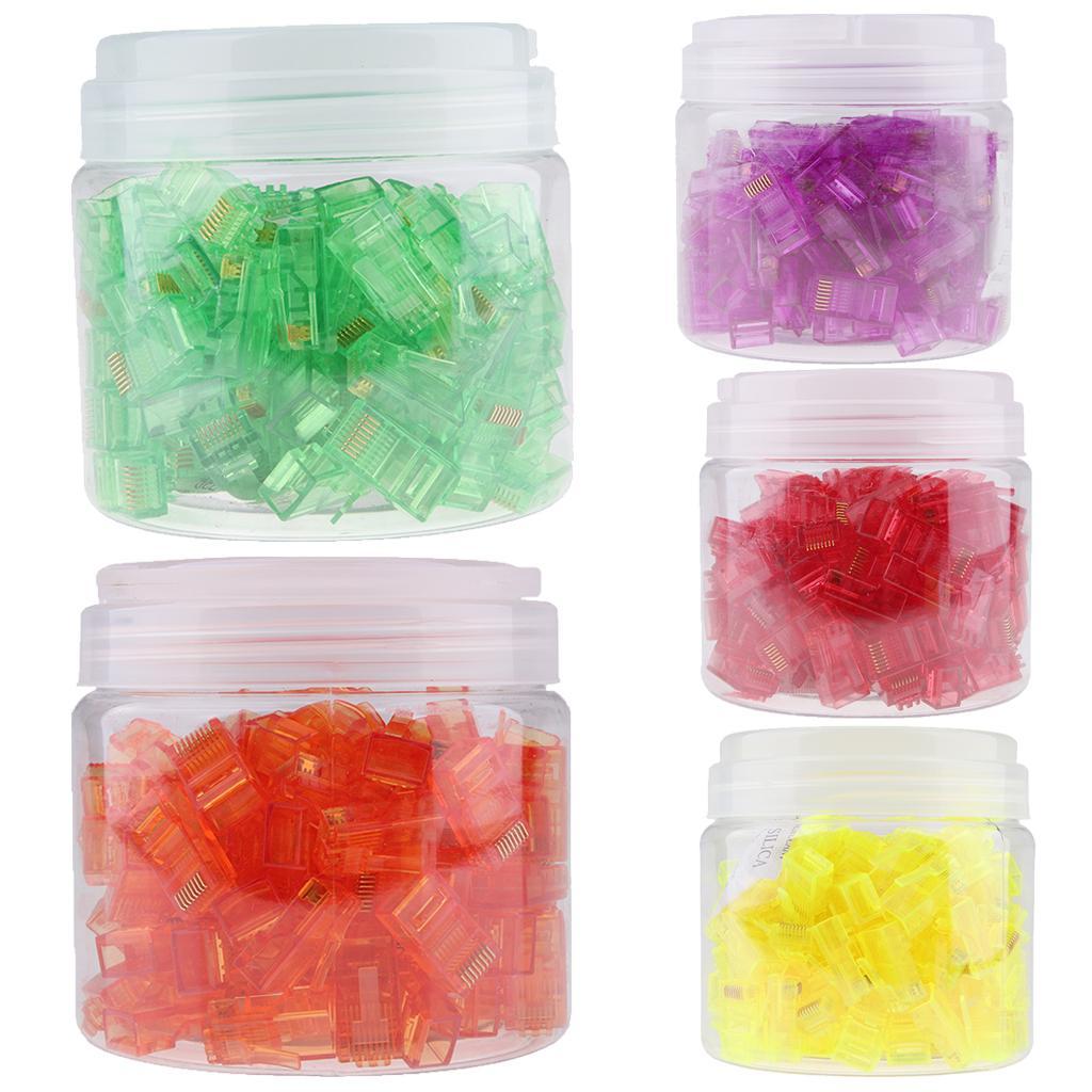 Cat six  Ends,100- cat six /cat  /   Connector,  Cable