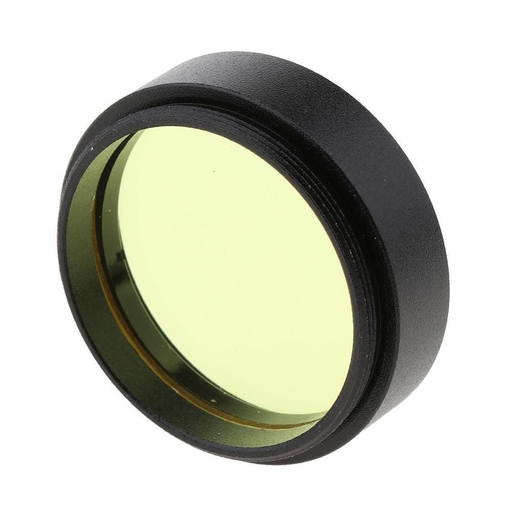 Universal Telescope Eyepiece Moon Planet Filter Yellow for Astronomy 1.25"