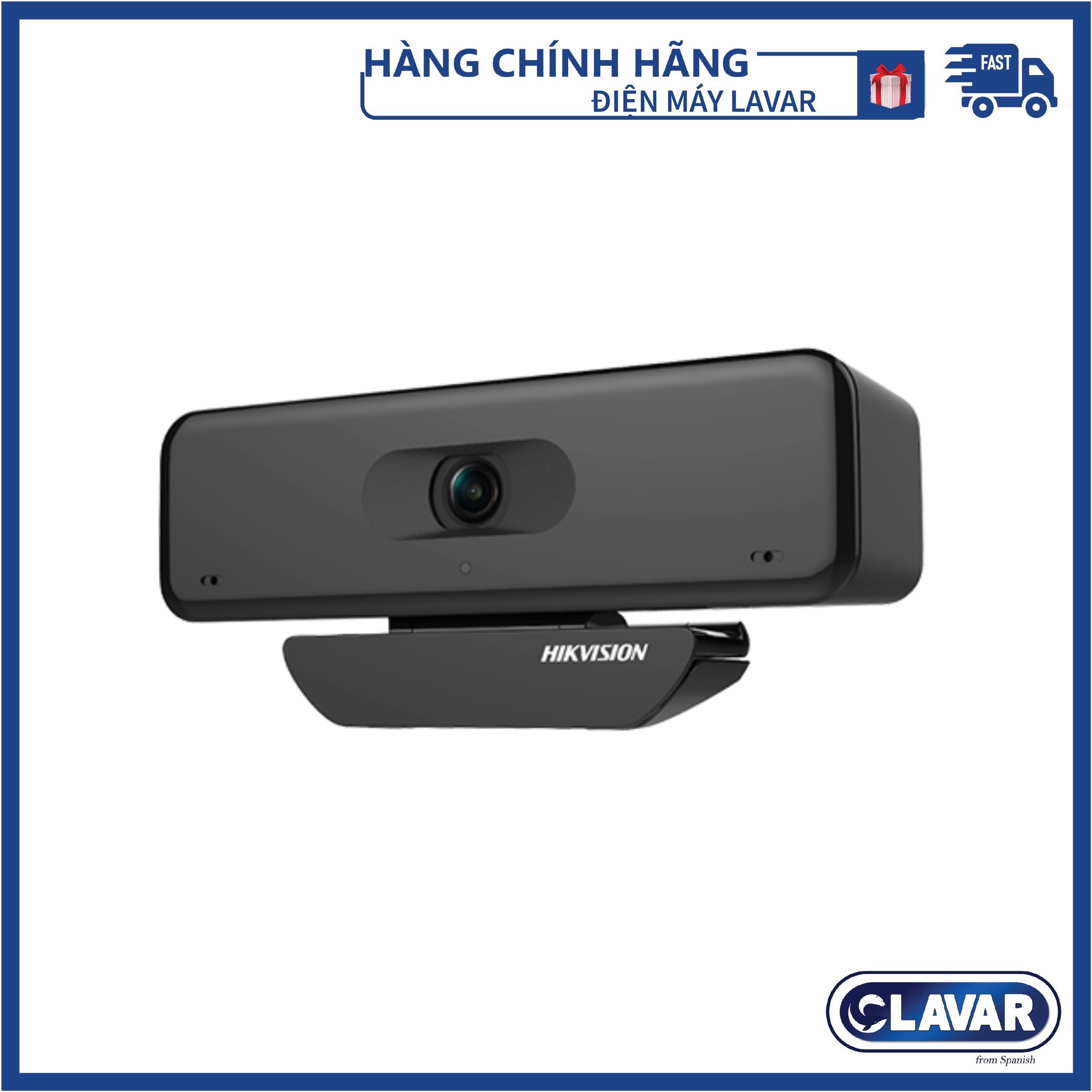 Webcam HIKVISION DS-U18 Độ Phân Giải 4K-8MP, Cảm Biến CMOS, Tích Hợp Micro, AGC Cho Độ Sáng Tự Thích Ứng, Hỗ Trợ USB 3.0- Hàng Chính Hãng