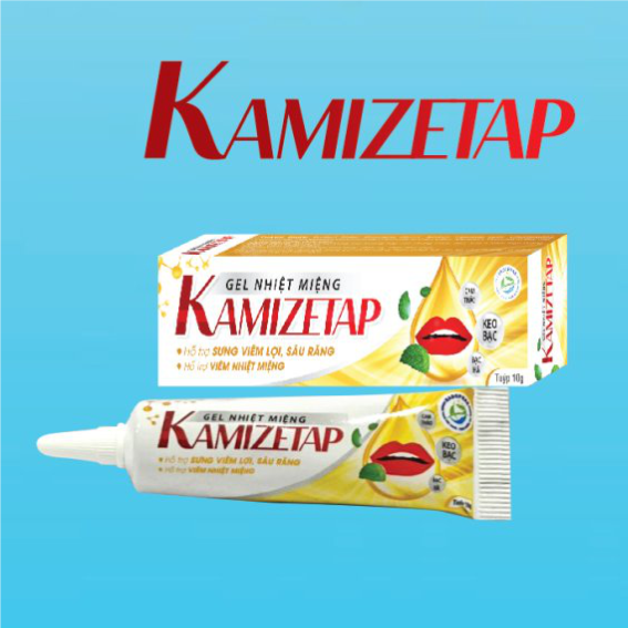 Tuýp Bôi Nhiệt Miệng Kamizetap – Giúp Nhanh Lành Vết Nhiệt Miệng – Giảm Sưng Đau –  Kamistad Tuýp 10 Gam