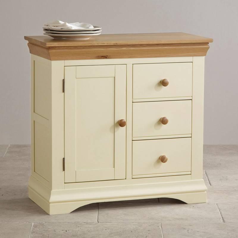 Tủ Trữ Đồ Country Cottage Gỗ Sồi Ibie BSCCOUO - Trắng