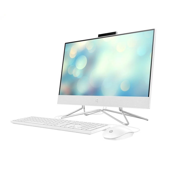 Máy tính để bàn HP AIO 22-dd2002d (6K7G1PA)  i5-1235U/8GD4/512GSSD/21.5FHD/Wlac/BT4.2/KB/M /W11SL/TRẮNG Hàng chính hãng