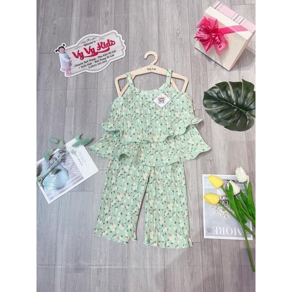 Set đồ bé gái, set bé gái dập hoa thời trang VyVy Kids Fashion