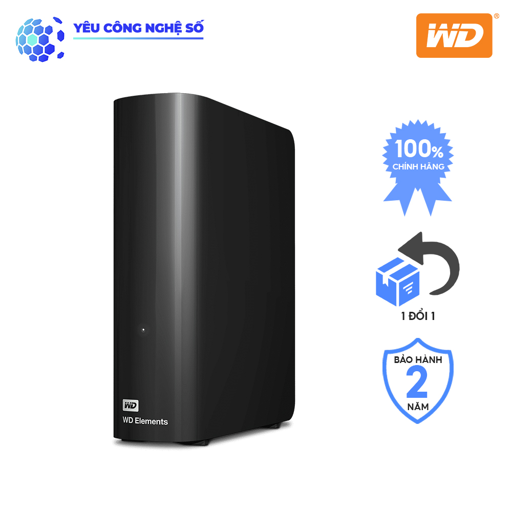 Ổ Cứng Di Động WD Elements 12TB 3.5 in.ch Hàng Chính Hãng