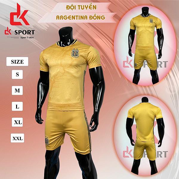 Bộ quần áo đá banh DK Đội tuyển Argentina (chất lượng cao, mẫu mã đẹp