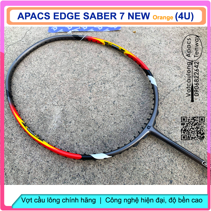 Vợt cầu lông Apacs EDGE SABER 7 New Orange – Vợt dễ thuần, sắc cam sơn nhám cá tính, đánh phong trào rất tuyệt