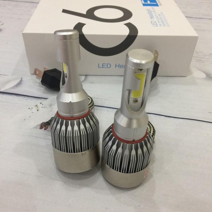 Đèn Pha Led C6 2 Tim H4 dành cho ô tô, xe máy - Pha đèn led loại C6 - TKA224