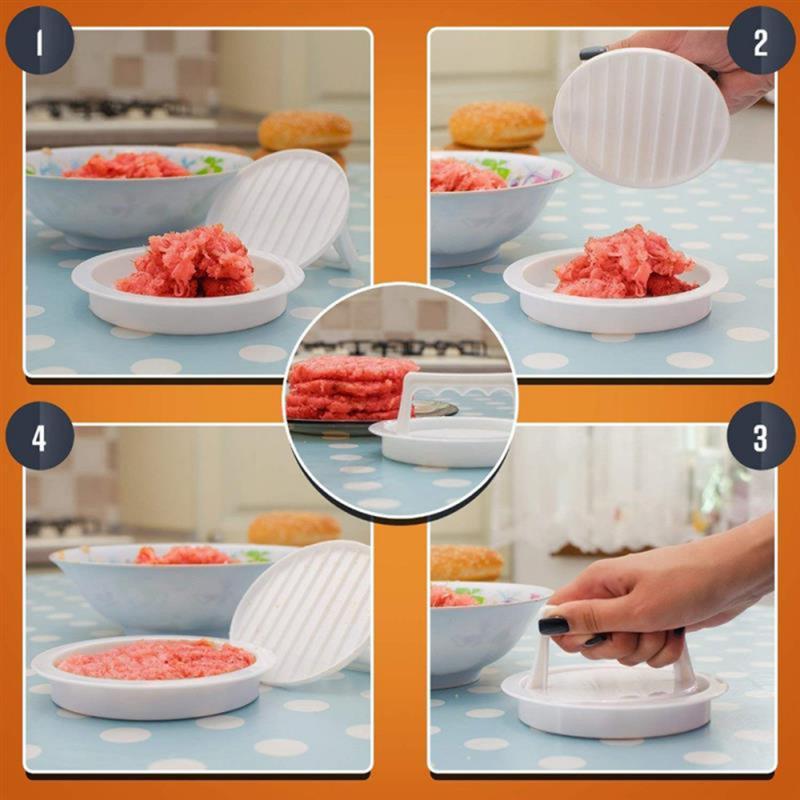 Hamburger Maker Hamburger Press Round Shape Non-Stick Chef Cutlets Hamburger Meat Beef Grill Patty Maker Mold Kitchen Tool