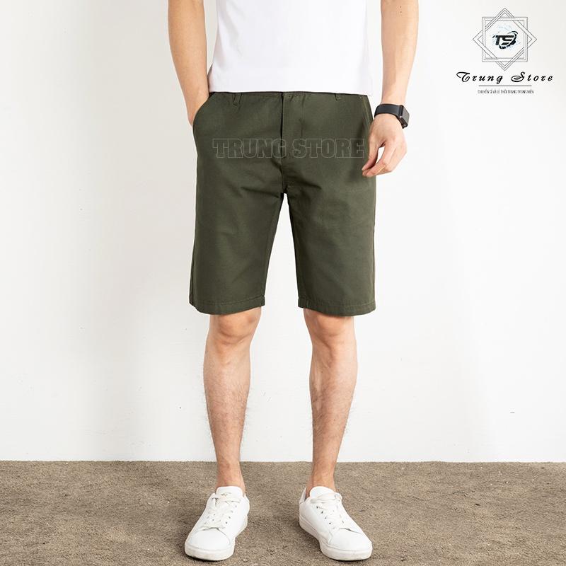 Quần Short Kaki FORM RỘNG Quần Ngố Kaki Vải Co Giãn Cực Tốt, Không Nhăn, Thấm Hút Mồ Hôi Tốt