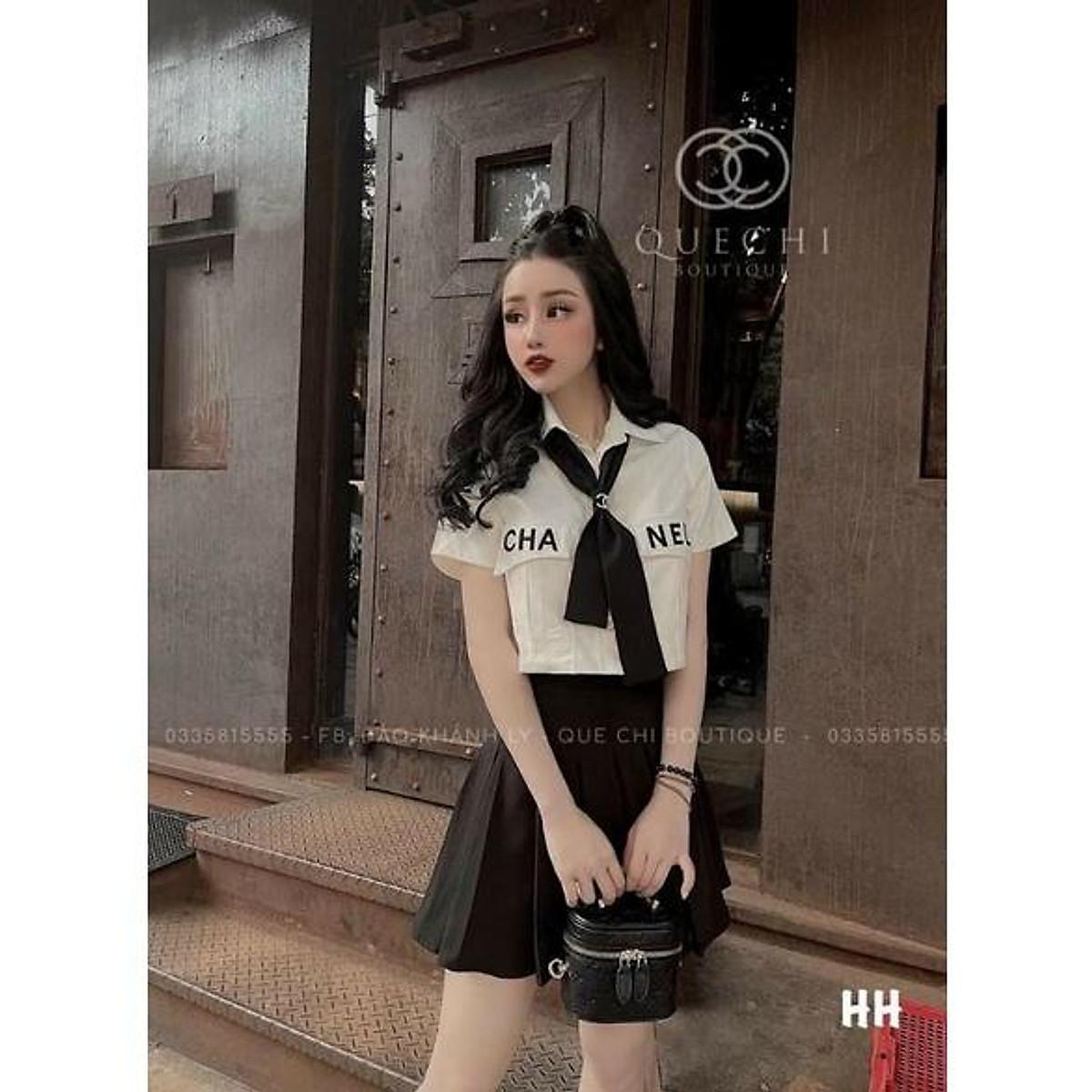Áo sơ mi tay ngắn kèm cà vạt alohaboutique