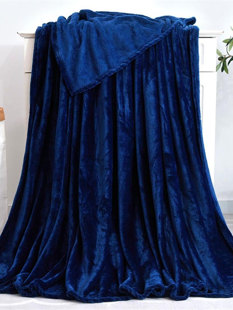 Đồng Bằng Màu Sắc Đa Năng Dép Nỉ Chăn Dành Cho Phòng Ngủ Giường Sofa Xe Du Lịch Cho Bé Trưởng Thành Thú Cưng, 19 Màu Sắc