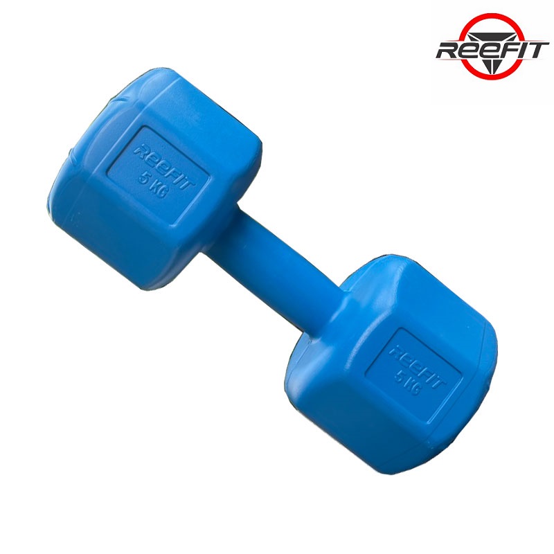 Vỏ tạ tay nhựa bát giác 5kg REEFIT