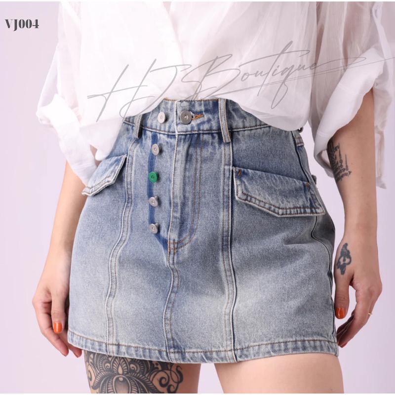 Chân váy Hàn Quốc -VJ04 - Xanh Jeans