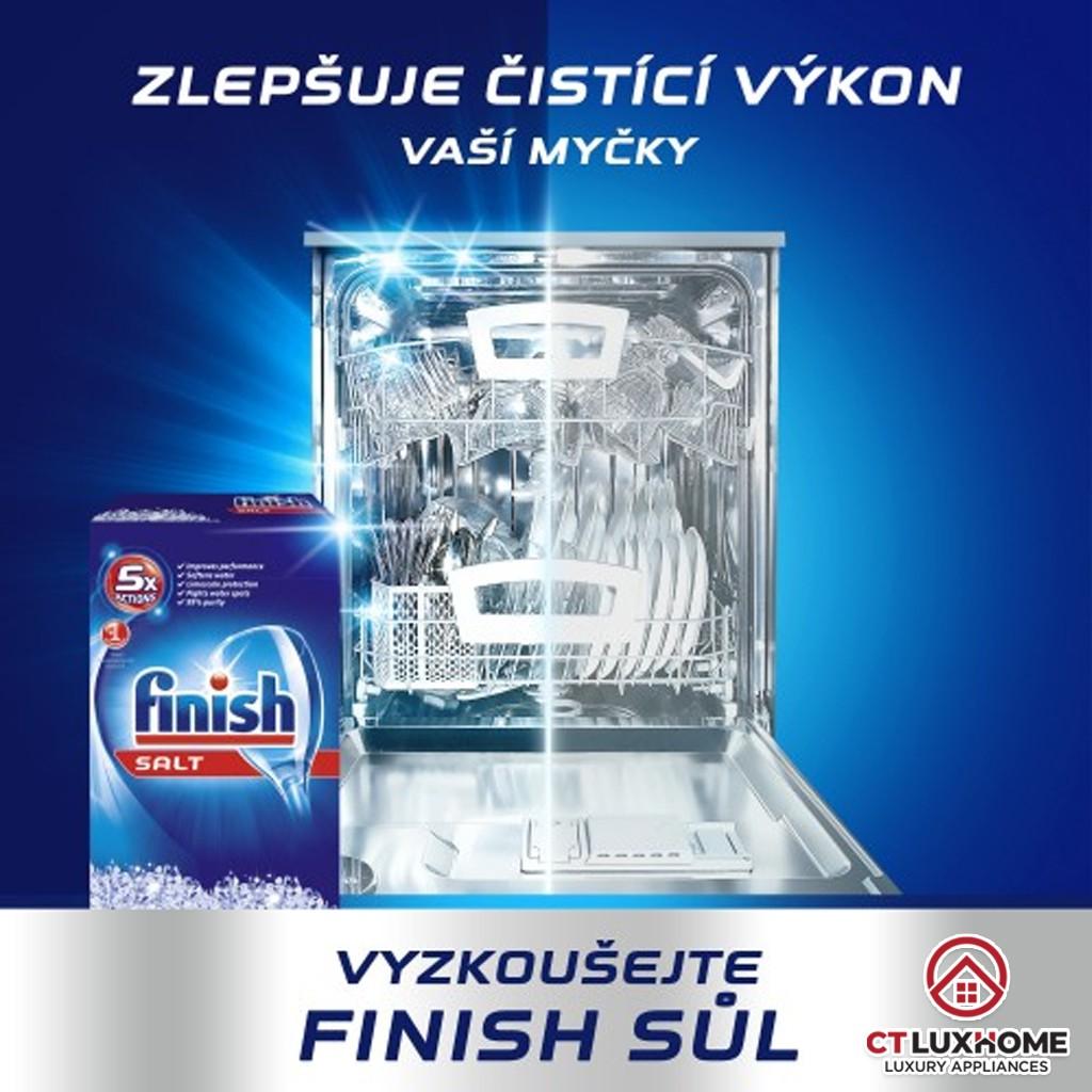 Muối rửa chén bát Finish 1,5kg kèm túi zip