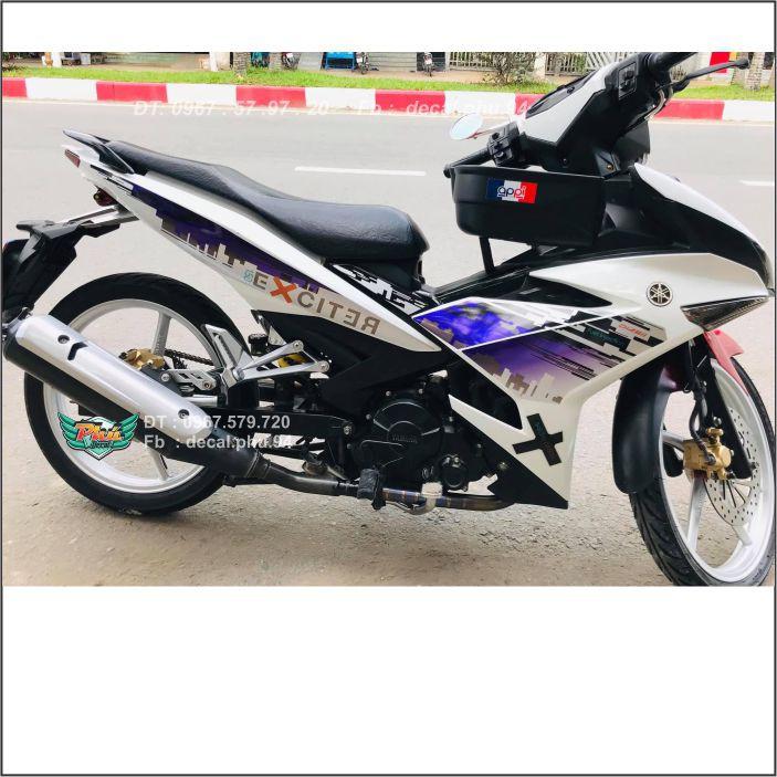 Tem Exciter 150 Rời City tím Trắng