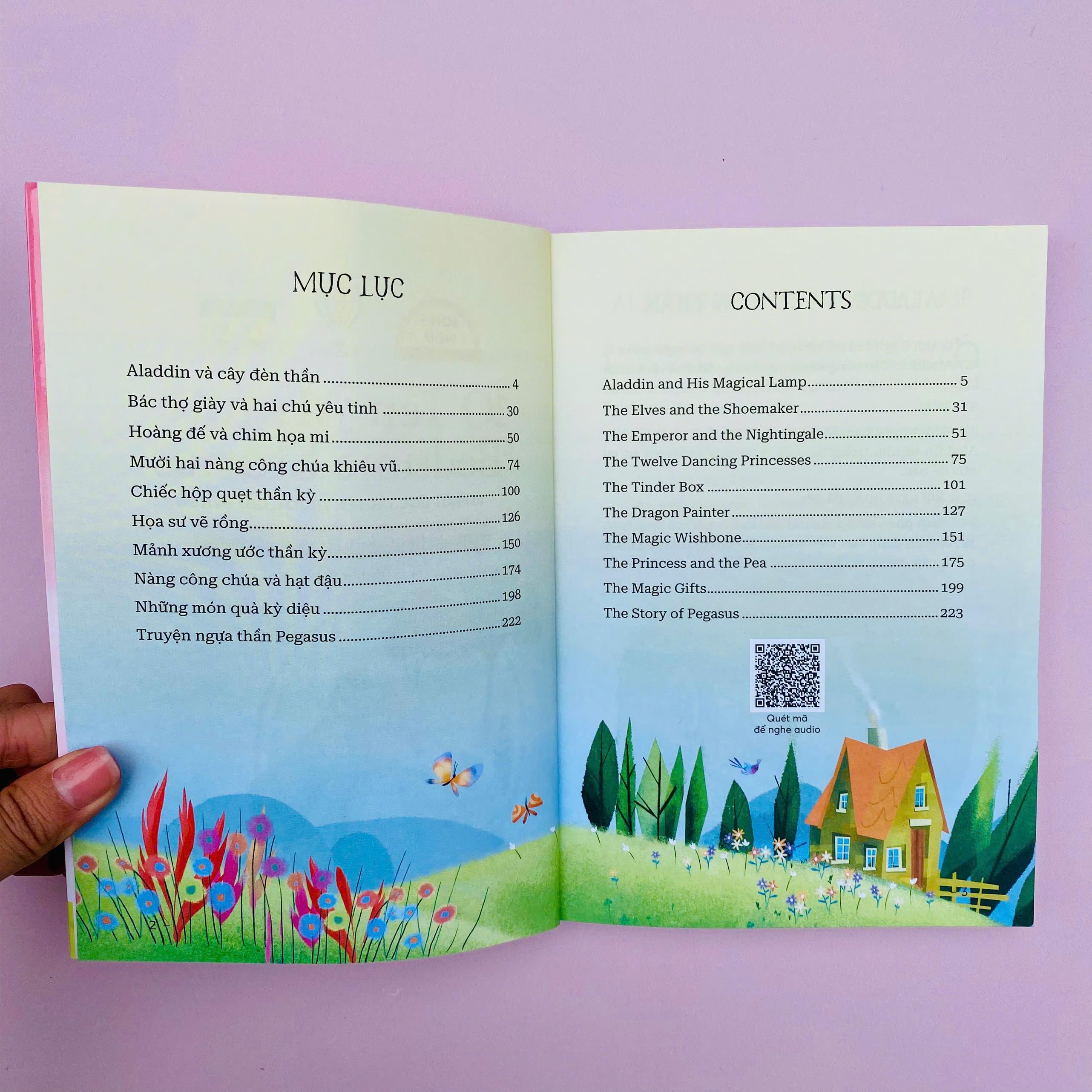 Sách - 10 Ten-Minutes Bedtime Stories - 10 Phút Đọc Truyện Trước Giờ Đi Ngủ - Fairy Tales - Truyện Thần Tiên - Song Ngữ Việt-Anh