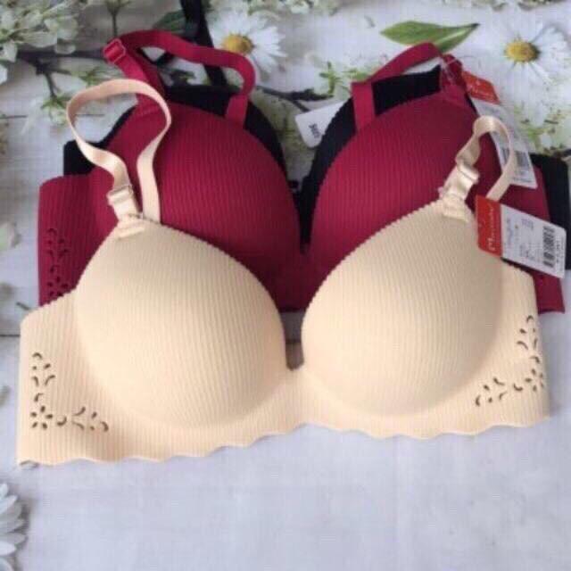 ÁO LÓT ĐÚC HOA KHÔNG GỌNG mã 6819, cực đẹp đệm bàn tay siêu nâng ngực