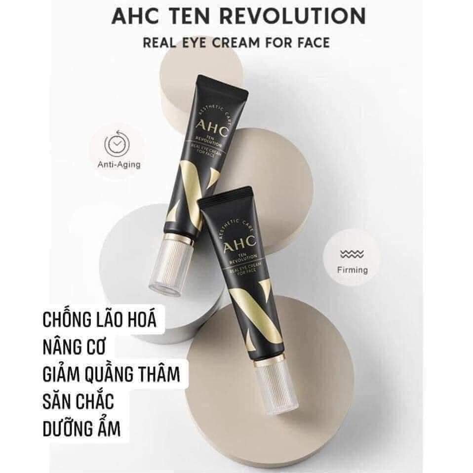 Kem Dưỡng Vùng Mắt AHC Ageless Real Eye Cream For Face mẫu mới 2021(30ml) Tặng kèm kẻ mắt nước Images