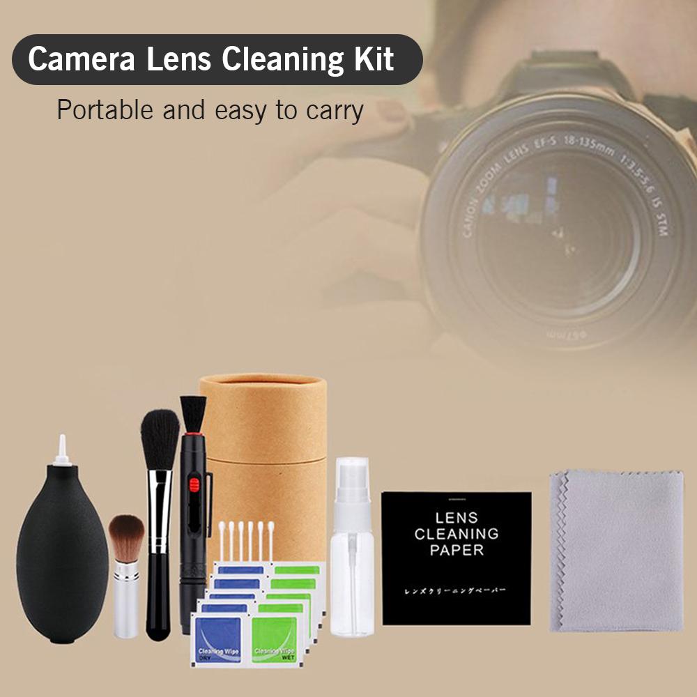 Professional Camera Cleaning Kit Lens Cleaning Kit with Air Blower Cleaning Pen Cleaning Cloth for Camera Phone Laptop
