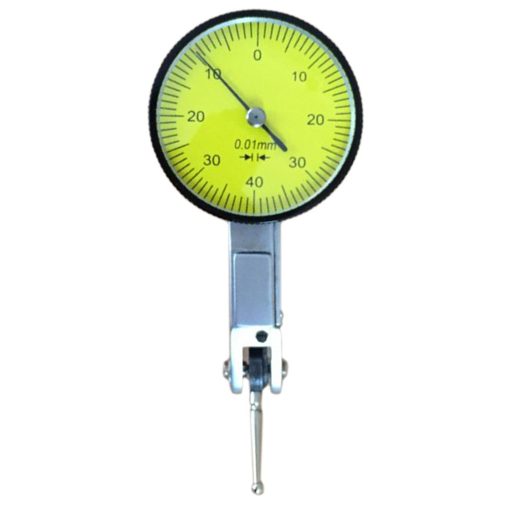 0.01mm Accuracy Dial Test Indicator Gauge Measurement Precision with Mount