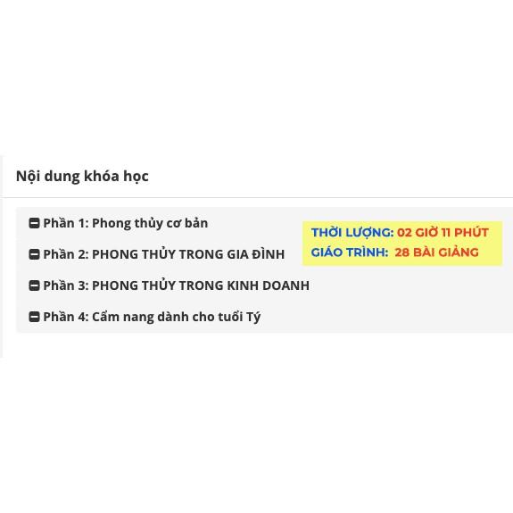 FULL khóa học Phong thủy Thực hành- Khóa học cho người tuổi Tý