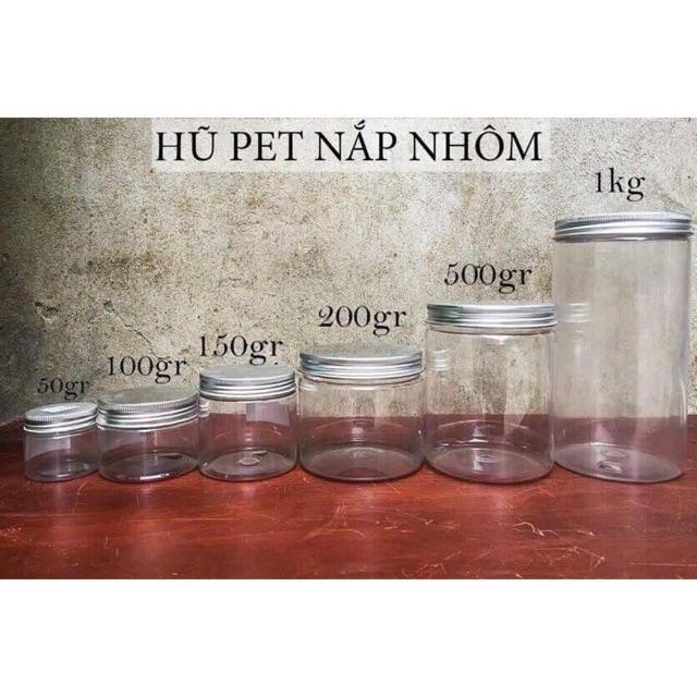 Lọ nhựa nắp nhôm CÓ KÈM NẮP CHẶN nhiều cỡ (50ml/100ml/200ml/500ml/750ml/1000ml)