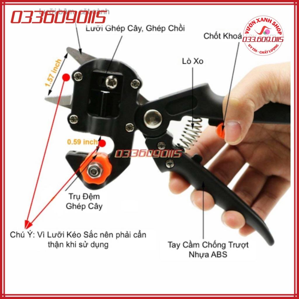 Kéo ghép cành cành cây lưỡi thép, kéo ghép cành đa năng, thao tác nhanh, tiện lợi