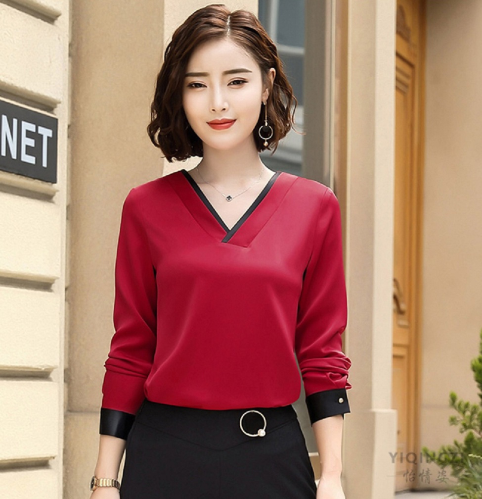 ÁO SƠ MI CỔ VIỀN MÀU