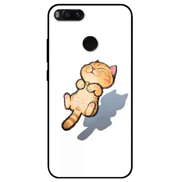 Ốp lưng in cho Xiaomi Mi A1 Mẫu Mèo Vàng