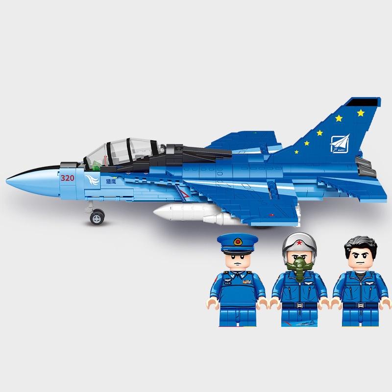 Đồ chơi Lắp ráp Máy bay Falcon L-15, Sembo Block 202187 Falcon Advance Trainer, Xếp hình thông minh, Mô hình máy bay