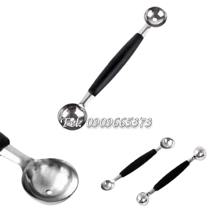 Muỗng 2 đầu múc rau câu 3D, múc trái cây – Mã số 1622