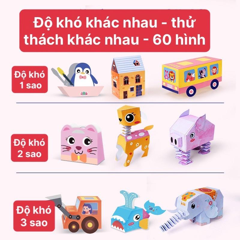 Xếp giấy Origami, xếp hình 3D vui nhộn cho bé sáng tạo