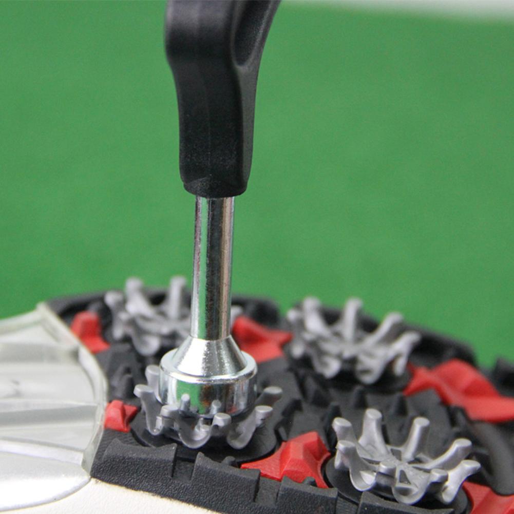 1PC Golf Spike Cờ lê Ratchet Action Shoes Remover Điều chỉnh Công cụ điều chỉnh bằng thép không gỉ Tay cầm Ripper Phụ kiện golf
