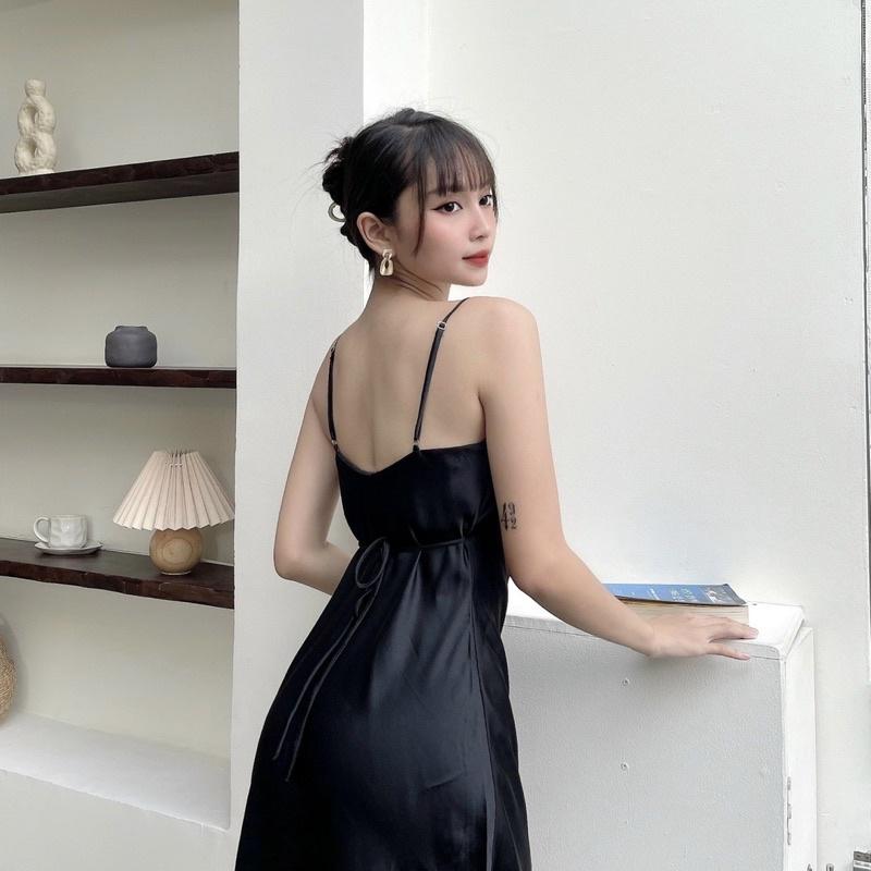 Váy lụa cổ đổ - Audrey Studio