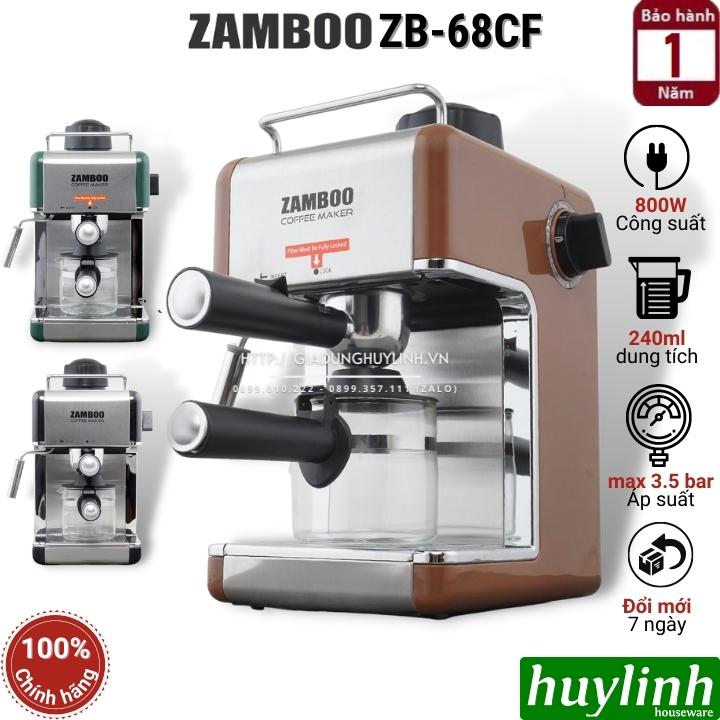 Máy pha cà phê Zamboo ZB-68CF - Hàng chính hãng