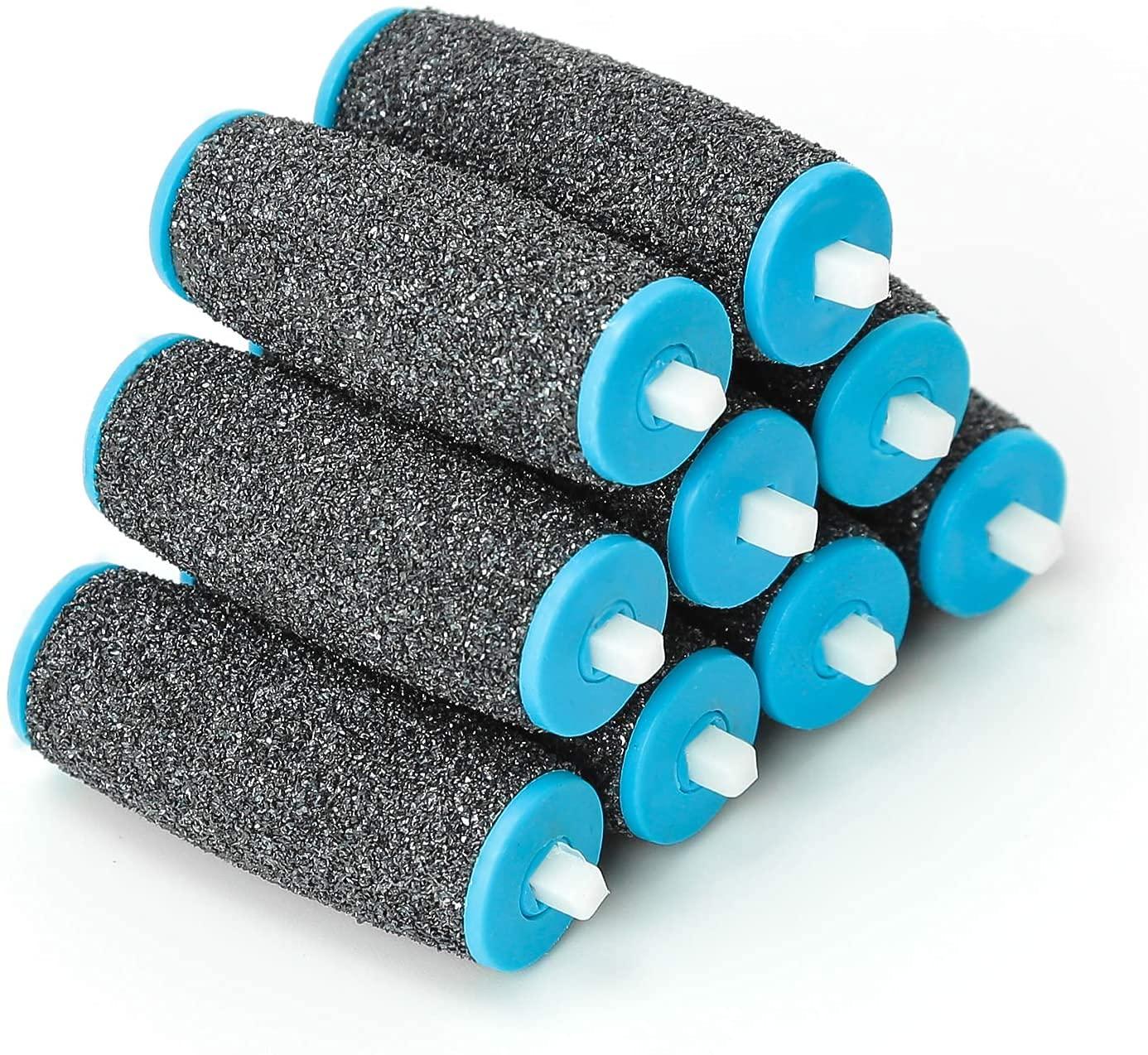 Bộ 9 con lăn thay thế, nạp tiền thay thế, 3 loại độ nhám, đá bọt cho móng chân chân điện, chân hiếp dâm