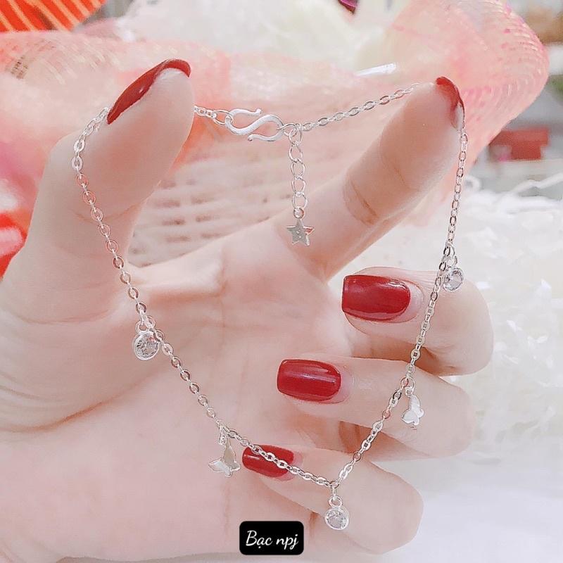 Mẫu lắc chân nữ Bạc Ta , lắc chân Npj ️ SIÊU HOT ️ -Bạc Npj