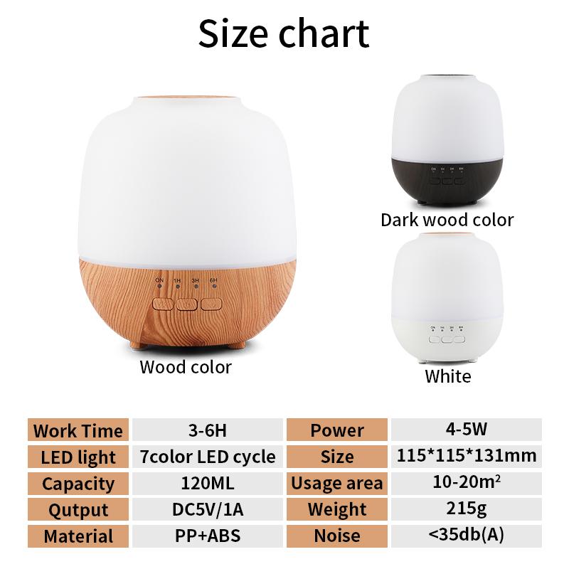 Điện Xông Tinh Dầu Khuếch Tán Tinh Dầu Mini Máy Tạo Độ Ẩm Không Khí Cho Văn Phòng Nhà Siêu Âm Hạt Gỗ USB Thơm Phòng Hương Thơm