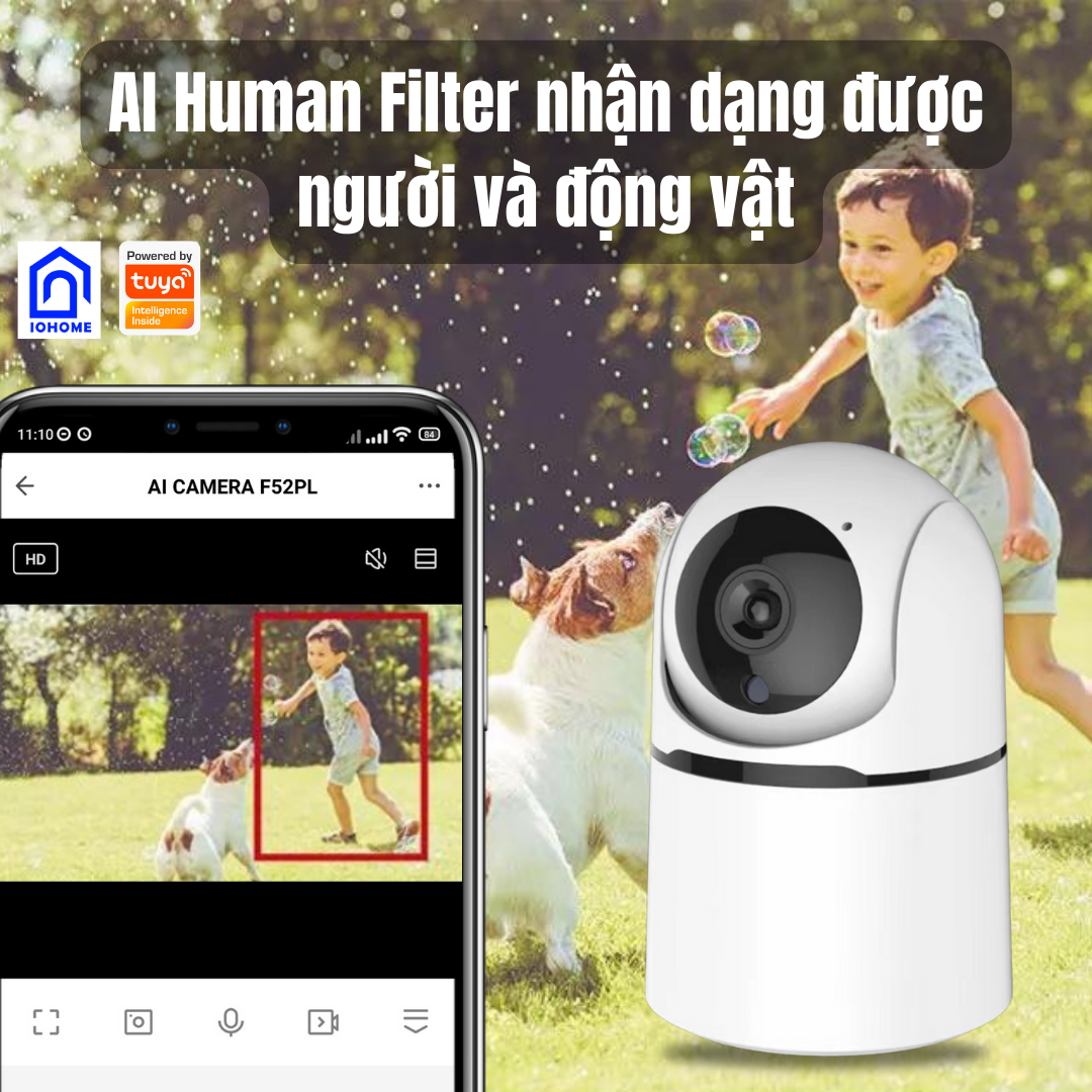 Camera thông minh Tuya kết nối wifi/Lan, độ phân giải 3.0Mp F32PL trong hệ sinh thái nhà thông minh Tuya