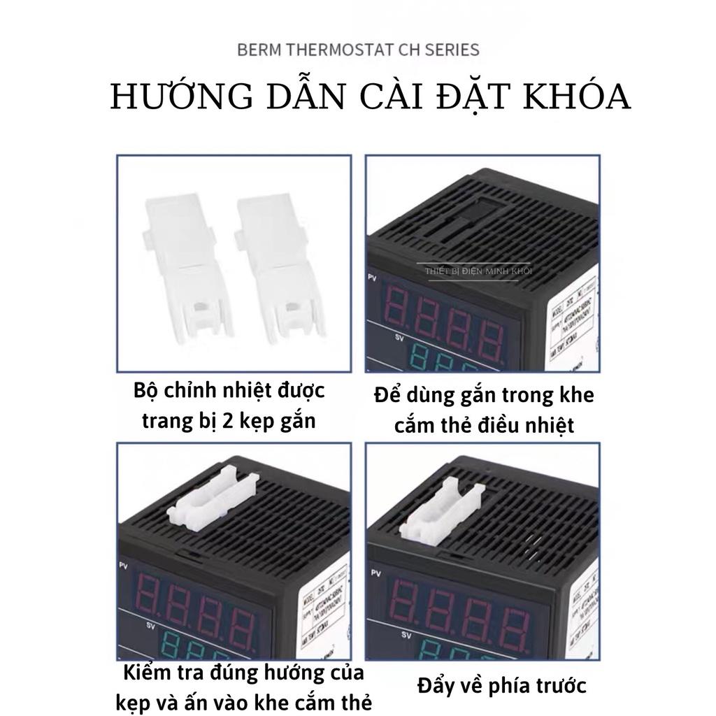 Đồng Hồ Nhiệt Độ Berm CH102, CH402, CH702, CH902, bộ điều khiển nhiệt độ, bộ khống chế, rơ le, relay, timer