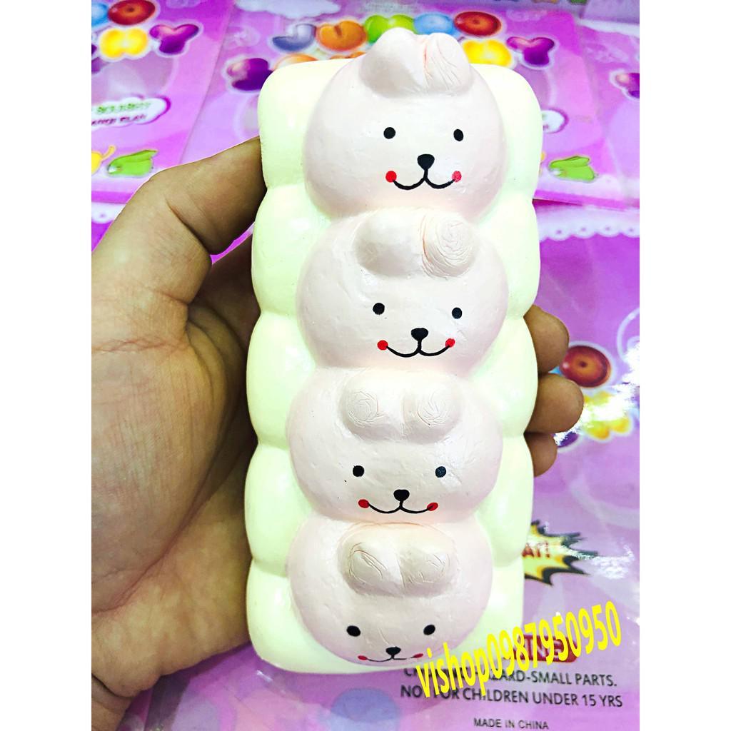 Bán SQUISHY BÁNH SÂU 4 KHÚC KÈM BAO BÌ - HÀNG CỰC ĐẸP Siêu rẻ