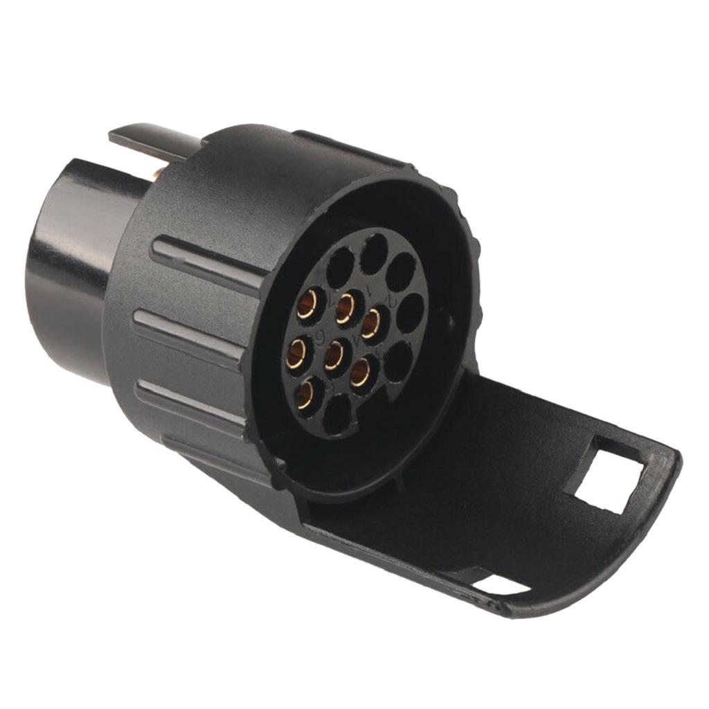 Car Trailer Truck 7-Pin to 13-Pin Plug Adapter Converter Tow Socket 12V