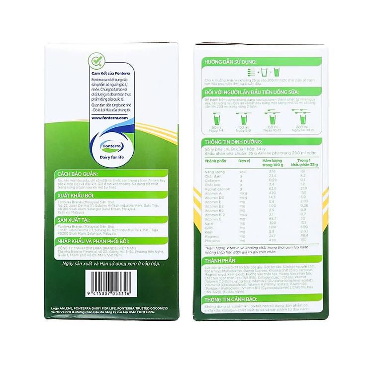 Combo 4 Sữa Bột Anlene Gold Movepro 3X Hương Vanilla (Hộp Giấy 1,2kg)