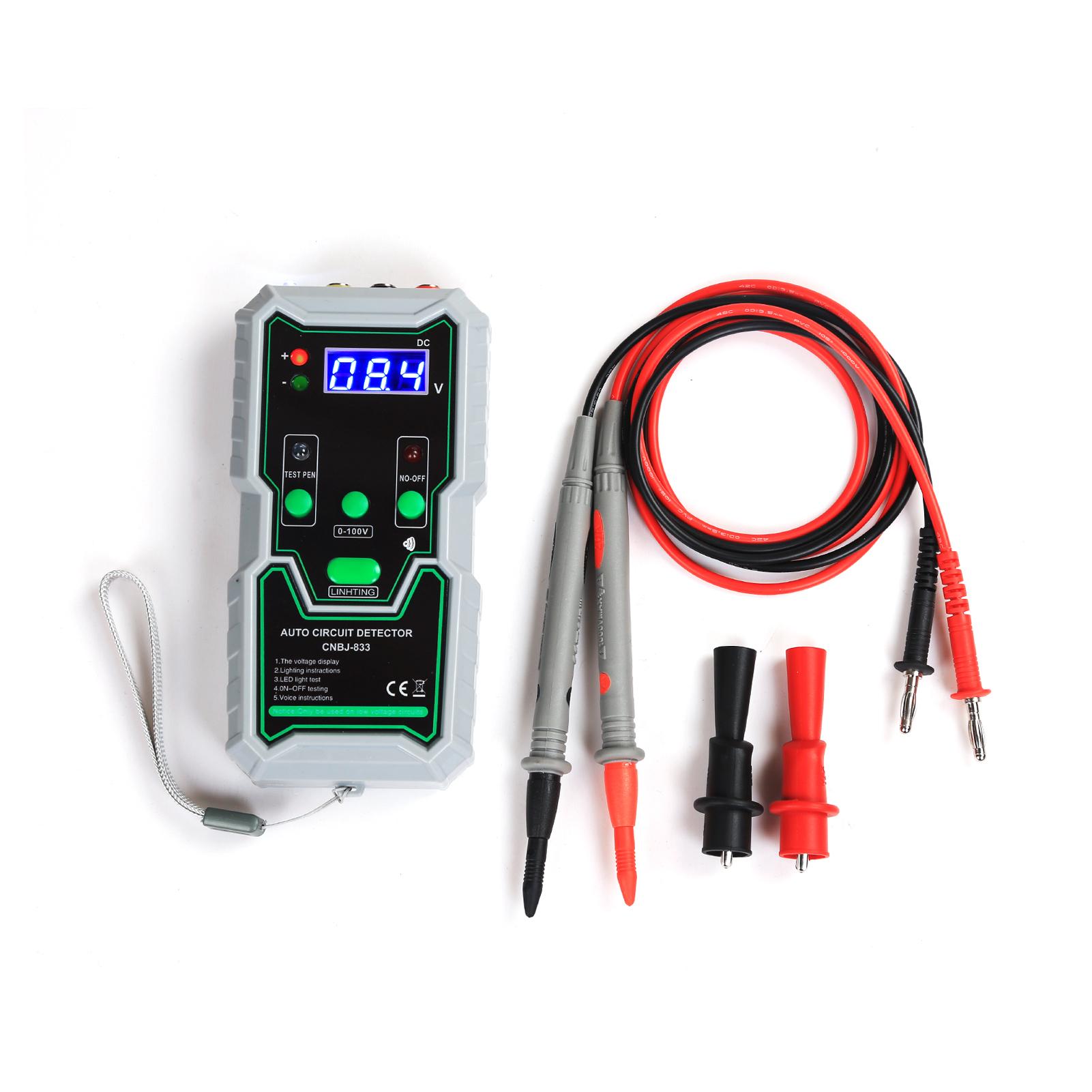 Automotive Circuit Tester, 0-100V DC Circuit Tester with LED Test Light,Battery Tester Automotive Battery Load Tester Circuit Voltage Tester
