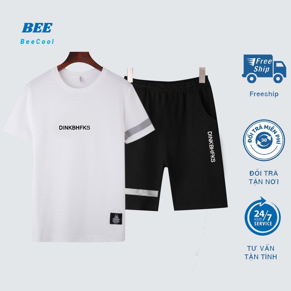 Đồ bộ thể thao unisex nam nữ mẫu phối chữ kiểu Dinkbhkfs độc lạ, kiểu dáng hiện đại mặc đẹp mọi lứa tuổi