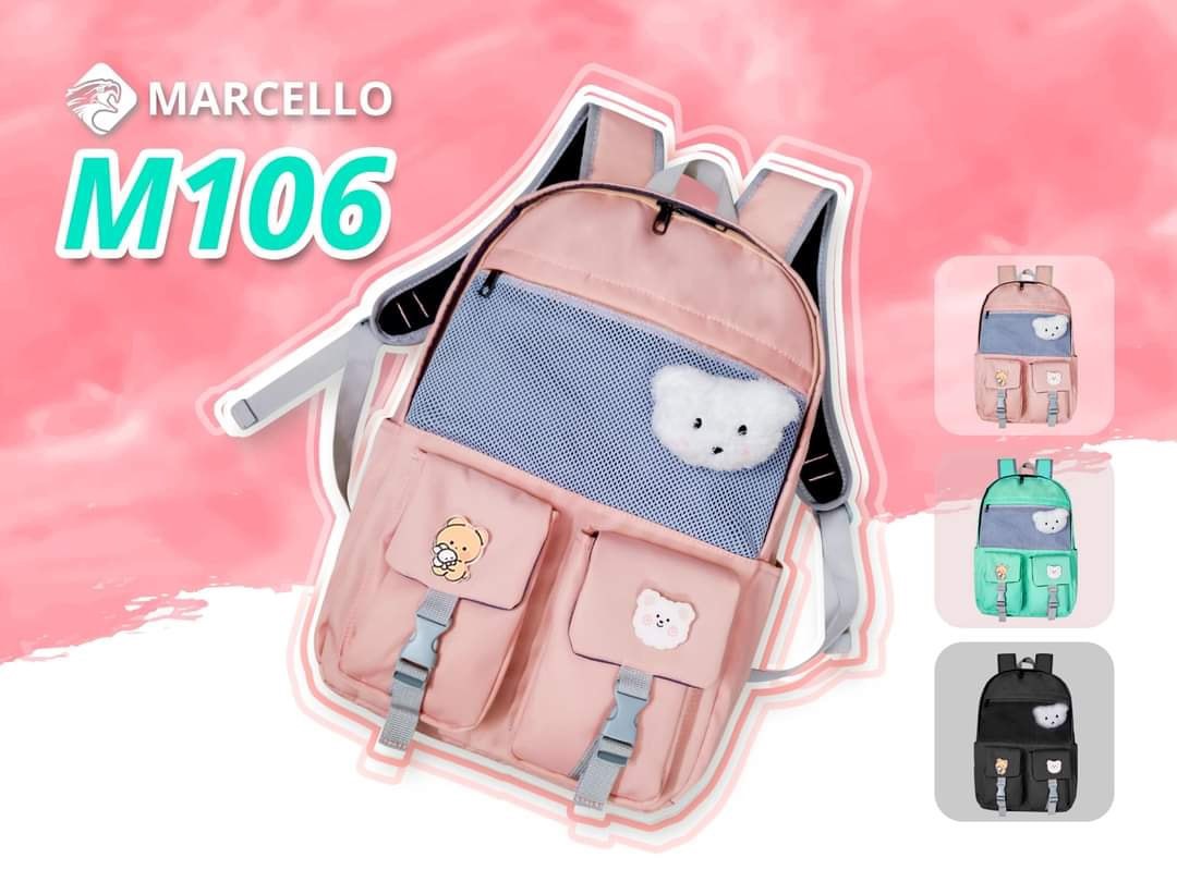 BALO HỌC SINH MERCELLO M106 FORM ĐẸP, CHUẨN CHẤT LƯỢNG, TẶNG KÈM STIKER SIÊU CUTE